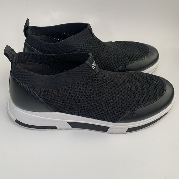 FitFlop Women’s Erin Mesh Slip On Sneakers Black and White Size 10 - Picture 6 of 16